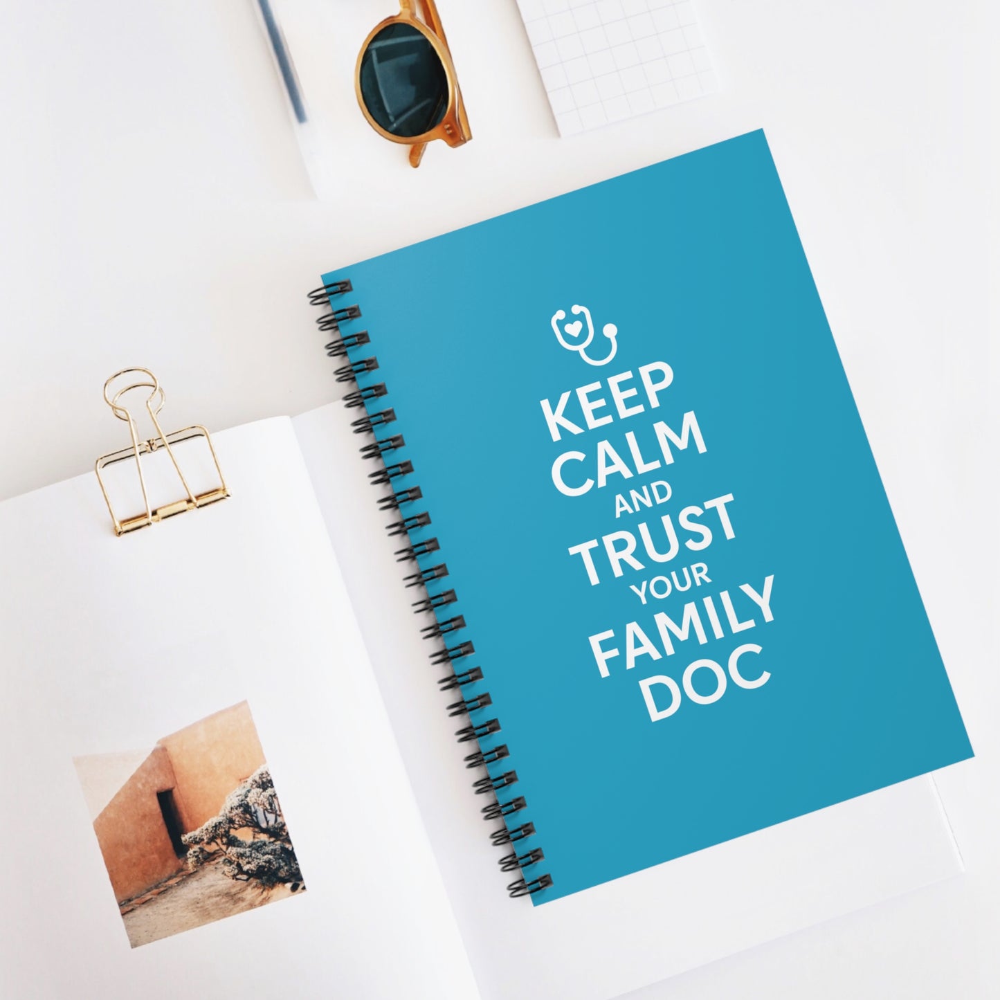 Spiral Notebook, Keep Calm & Trust Your Family Doc