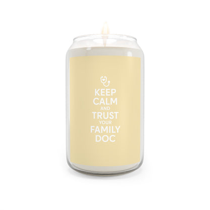 Keep Calm and Trust Your Family Doc scented soy candle — 13.75oz