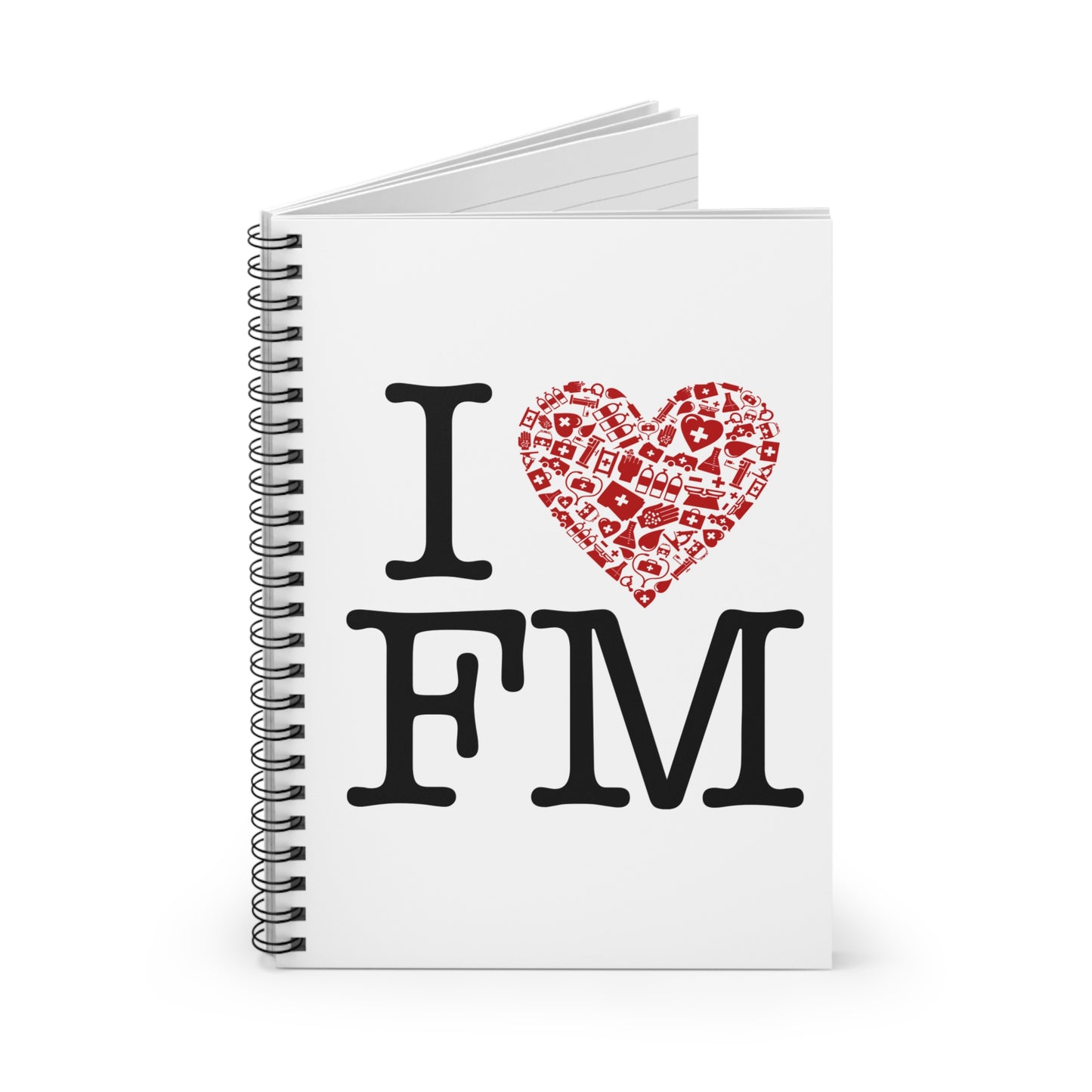 I Heart FM Spiral Notebook - Ruled