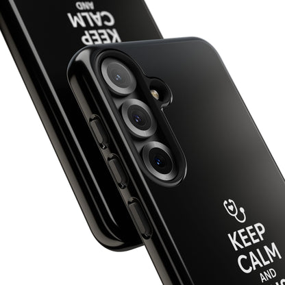 "Keep Calm & Trust Your Family Doc" Phone Case for iPhone, Google Pixel, or Samsung Galaxy