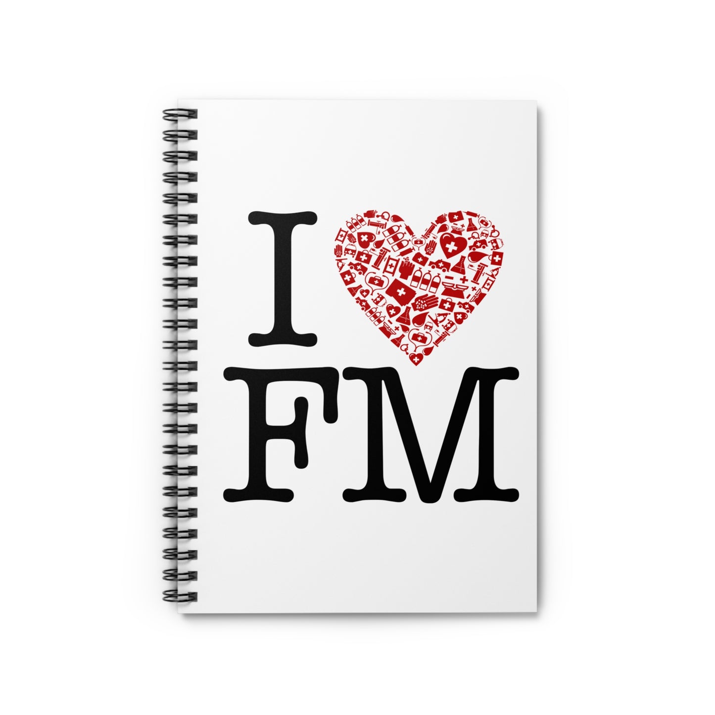 I Heart FM Spiral Notebook - Ruled