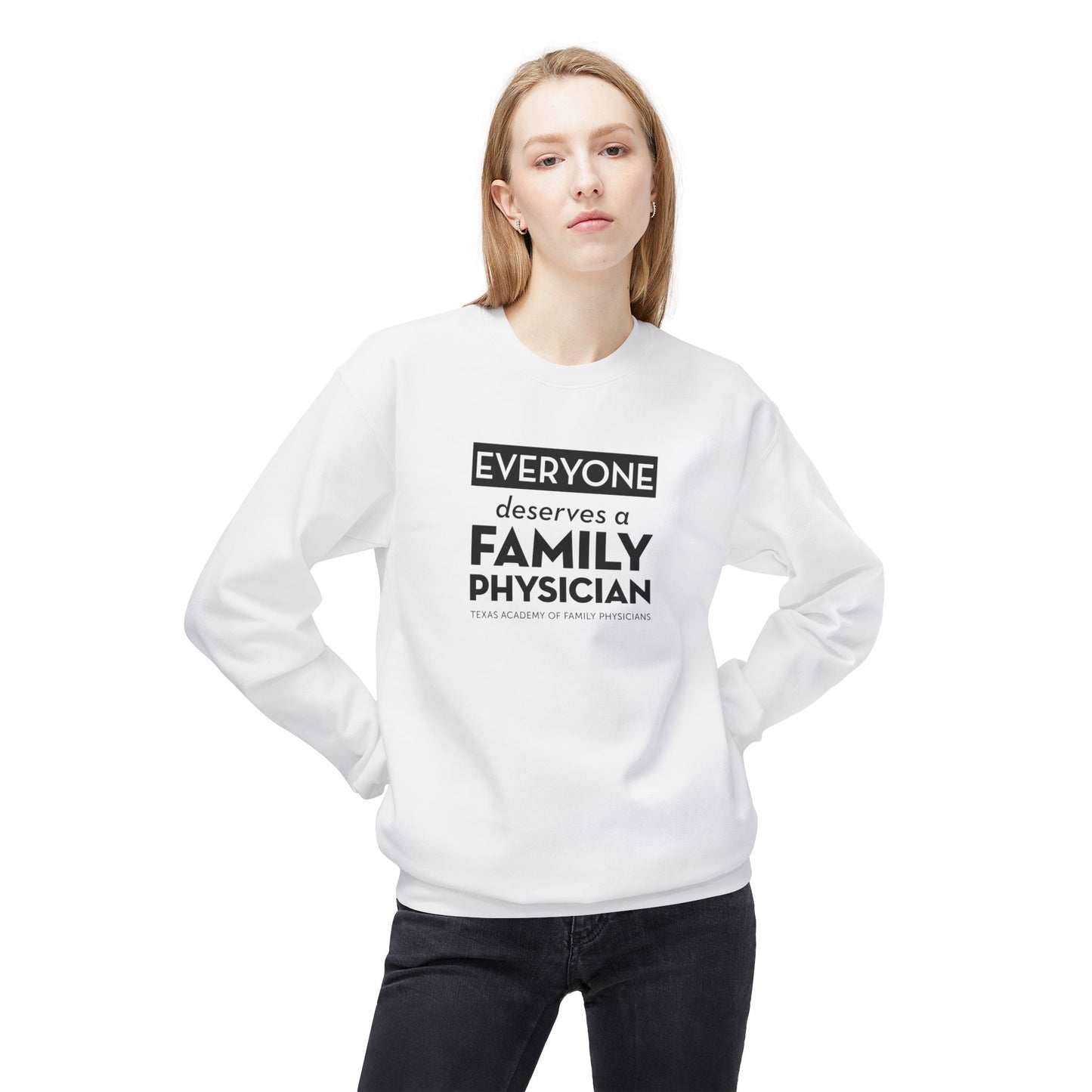 Unisex Crewneck Sweatshirt - Everyone Deserves a Family Physician