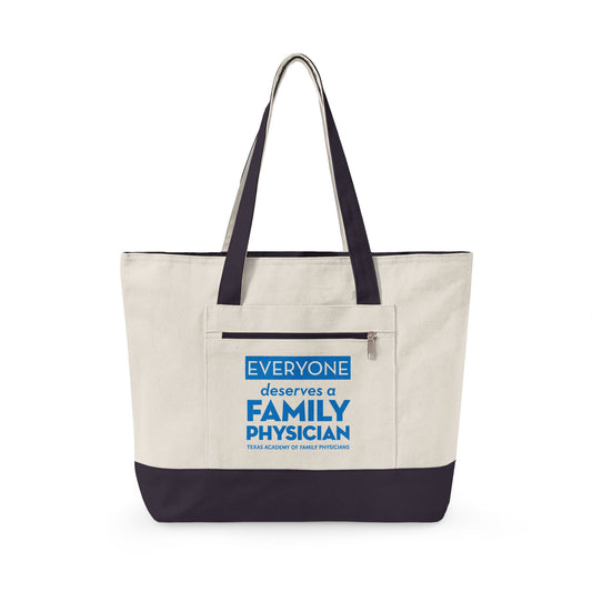 Everyone Deserves a Family Physician canvas tote bag
