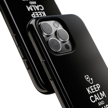 "Keep Calm & Trust Your Family Doc" Phone Case for iPhone, Google Pixel, or Samsung Galaxy