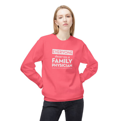Unisex Crewneck Sweatshirt - Everyone Deserves a Family Physician
