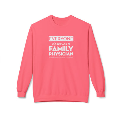 Unisex Crewneck Sweatshirt - Everyone Deserves a Family Physician
