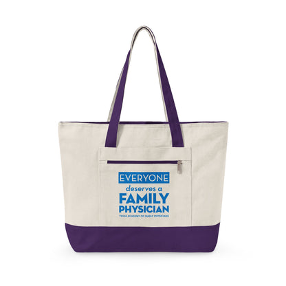 Everyone Deserves a Family Physician canvas tote bag