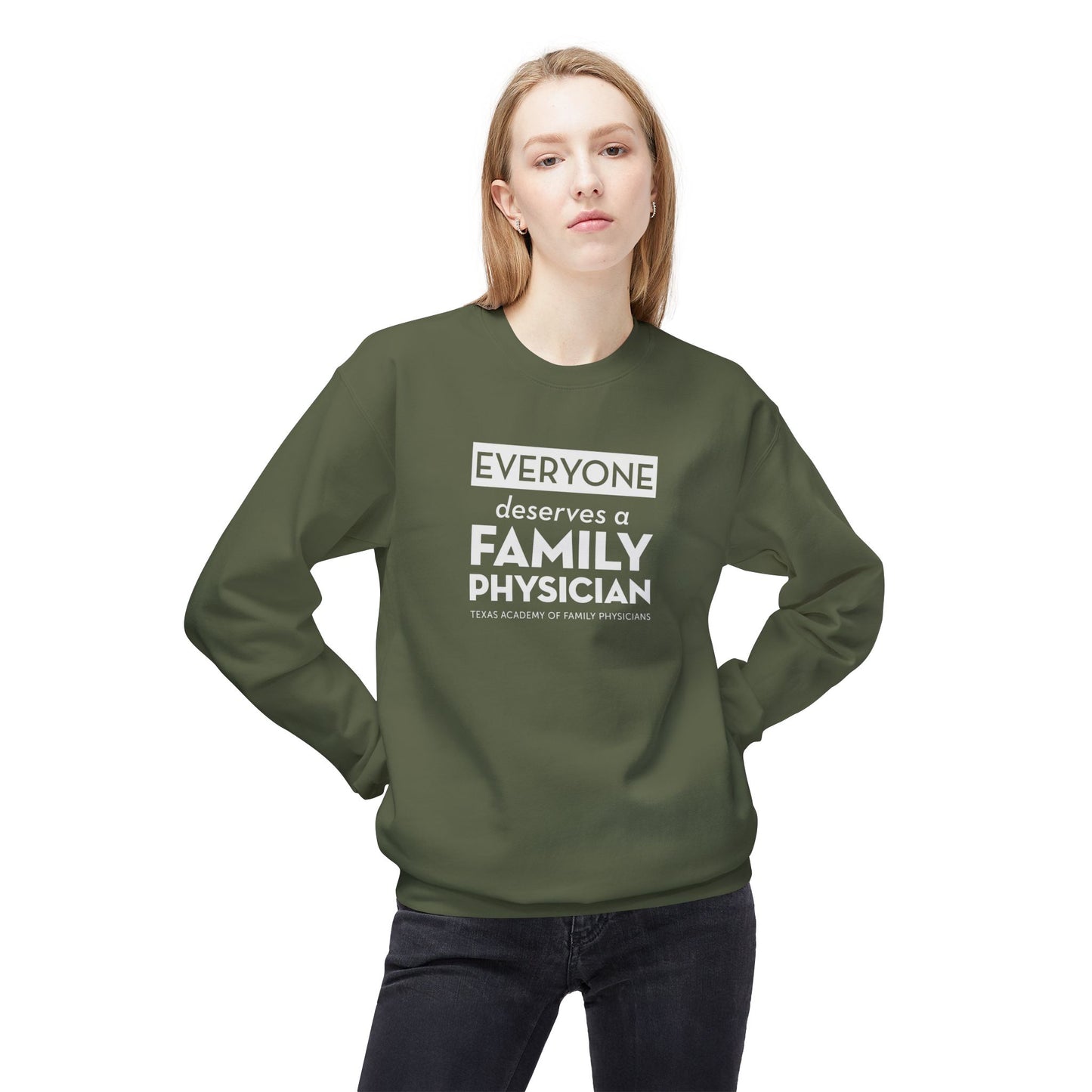 Unisex Crewneck Sweatshirt - Everyone Deserves a Family Physician