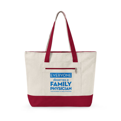 Everyone Deserves a Family Physician canvas tote bag