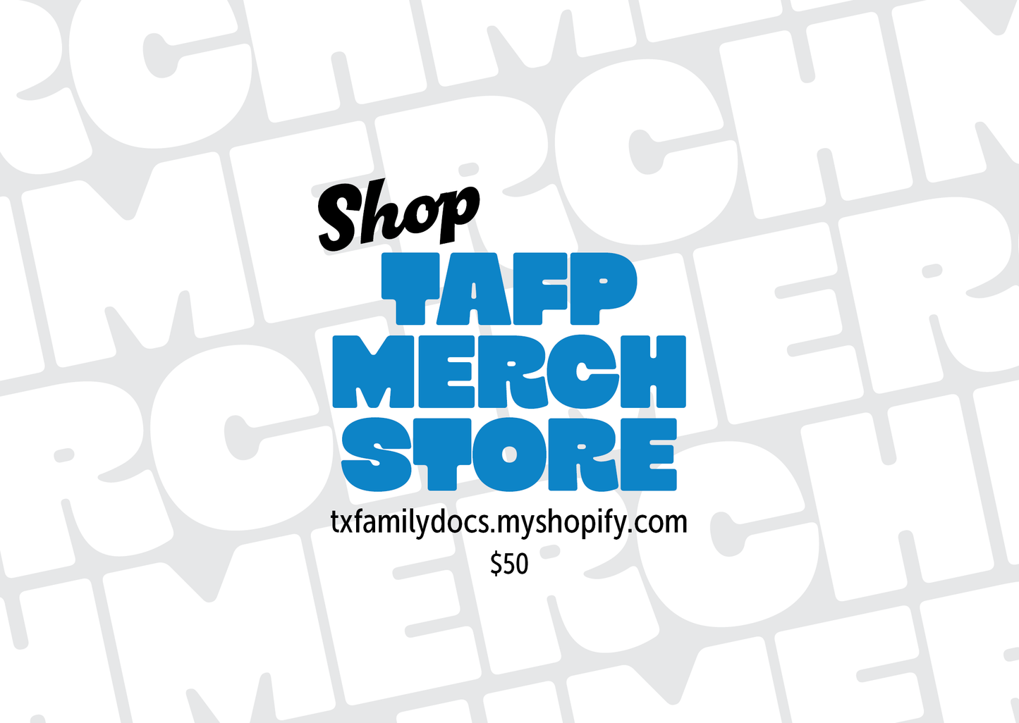 TAFP merch store gift card